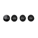 Ford Racing Car Black and Chrome Wheel Cap-1