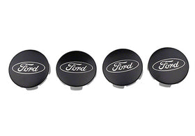 Ford Racing Ford Car Black & Chrome Wheel Center Cap Kit - Satin