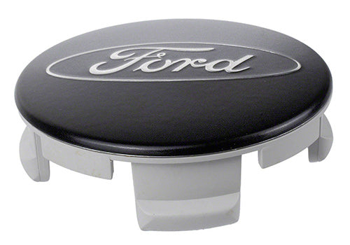 Ford Racing Ford Car Black & Chrome Wheel Center Cap Kit - Satin