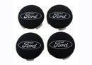 Ford Racing Ford Truck/SUV Black And Chrome Wheel Center Cap Kit-1