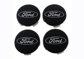 Ford Racing Ford Truck/SUV Black And Chrome Wheel Center Cap Kit