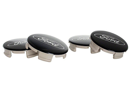 Ford Racing Ford Truck/SUV Black And Chrome Wheel Center Cap Kit