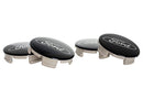 Ford Racing Ford Truck/SUV Black And Chrome Wheel Center Cap Kit-2