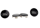 Ford Racing Ford Truck/SUV Black And Chrome Wheel Center Cap Kit-3