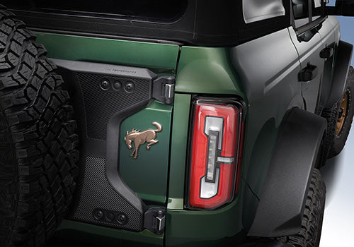 Ford Racing 2021+ Bronco Rear Emblem Overlay - Bronze