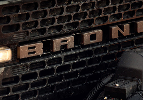 Ford Racing 2021+ Bronco Grille Lettering Overlay Kit - Bronze - 0