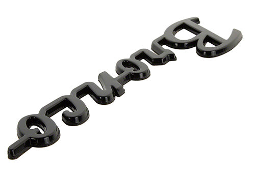 Ford Racing 21-26 Bronco Classic Script Fender Badge Kit - Gloss Black