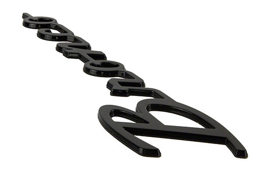 Ford Racing 21-26 Bronco Classic Script Fender Badge Kit - Gloss Black