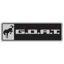 Ford Racing Bronco/Bronco Sport G.O.A.T. Badge - Black/Chrome-1
