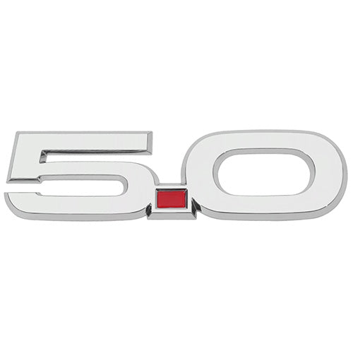 Ford Racing 15-17 Ford Mustang 5.0L Fender Emblem Chrome