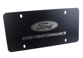 Ford Racing Black Stainless Steel Marque Plate - 0