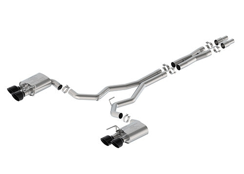 MUSTANG DARK HORSE 5.0L EXTREME ACTIVE CAT-BACK - BLACK TIP