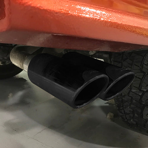 Ford Racing 2019 Ranger 2.3L Ecoboost Side Exit Cat-Back Exhaust System w/ Dual Black Chrome Tips - 0
