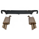 Ford Racing 2013-2014 Mustang GT Axle Back QUAD TIP Mufflers with Rear Lower VALENCE-1