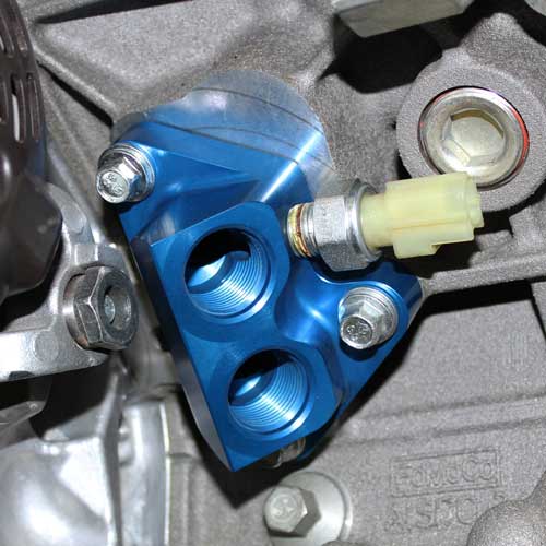 Ford Racing 2011-2014 5.0L 4V TI-VCT Oil Line Adaptor