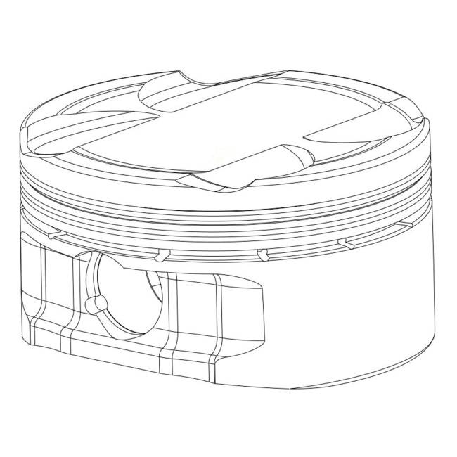 CP Pistons04-20 Yamaha YFZ450/R 12.75:1 95mm STD Bore Piston Kit