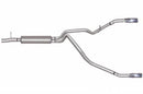 Gibson 11-16 Ford F-250 Super Duty Lariat 6.2L 2.5in Cat-Back Dual Split Exhaust - Stainless-1
