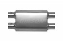 Gibson CFT Superflow Dual/Dual Oval Muffler - 4x9x13in/3in Inlet/3in Outlet - Stainless-1