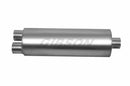 Gibson SFT Superflow Dual/Center Round Muffler - 8x24in/3in Inlet/4in Outlet - Stainless-1