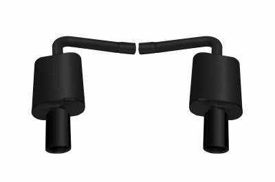 Gibson 15-18 Ford Explorer Base 3.5L 2.25in Axle-Back Dual Exhaust - Black Elite