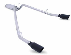 Gibson 2019 Ram 1500 Laramie 5.7L 2.5in Cat-Back Dual Split Exhaust - Black Elite