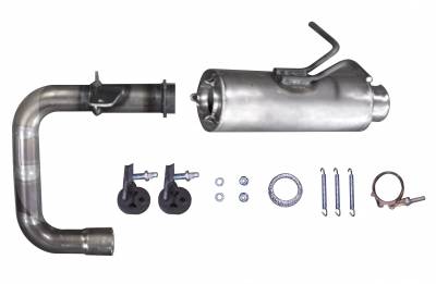 Gibson 04-07 Yamaha YXR66F Rhino 660 Base Single Exhaust - Stainless