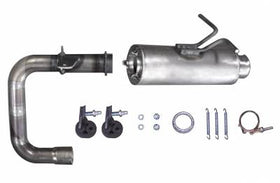 Gibson 04-07 Yamaha YXR66F Rhino 660 Base Single Exhaust - Stainless