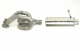 Gibson 04-07 Yamaha YXR66F Rhino 660 Base Single Exhaust - Stainless