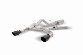 Gibson 2021+ Ford Bronco 4-DR 2.7L 4WD 2.5in Black Elite Cat-Back Dual Split Exhaust - Stainless