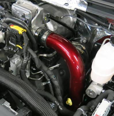 Wehrli 17-19 Chevrolet 6.6L L5P Duramax Driver Side 3in Intercooler Pipe - WCFab Red - 0