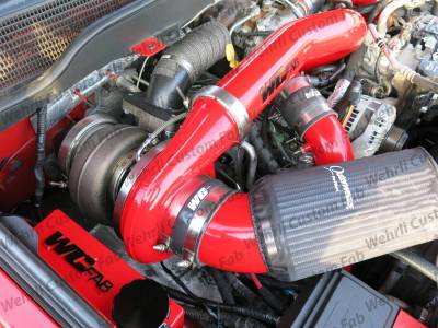 Wehrli 11-16 Chevrolet 6.6L LML Duramax Twin Turbo Style Coolant Tank Kit - WCFab Red - 0
