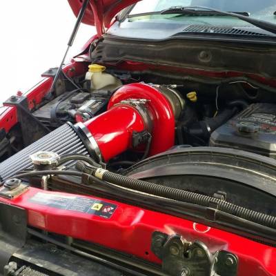 Wehrli 03-07 Dodge 5.9L Cummins S400 Twin Turbo Kit (No Turbo) - WCFab Red