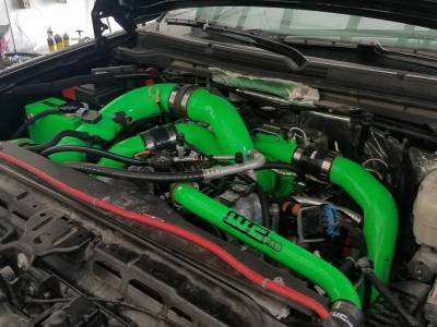 Wehrli 11-16 Chevrolet 6.6L LML Duramax Upper Coolant Pipe - Blueberry Frost