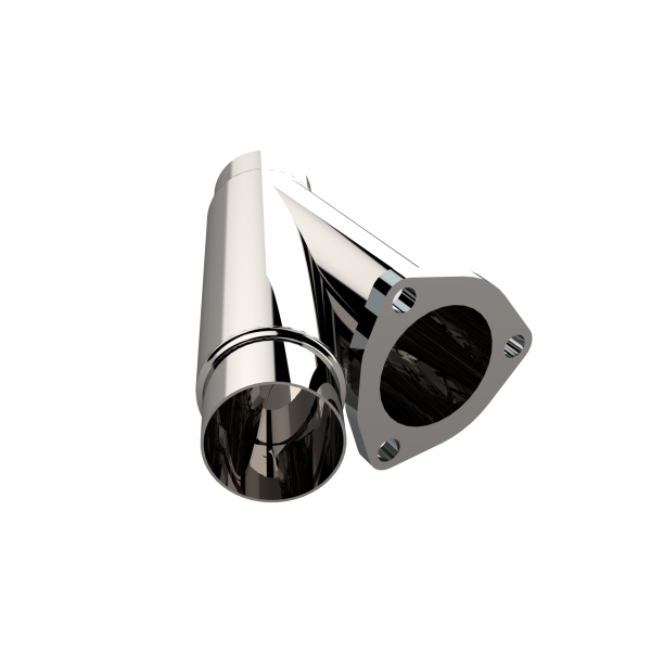 QTP 2.25in Weld-On QTEC Exhaust Cutout Y-Pipe - 0