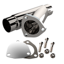 QTP 2.25in Weld-On QTEC Exhaust Cutout Y-Pipe-1