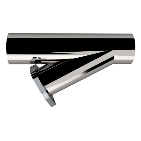 QTP 2.5in Weld-On QTEC Exhaust Cutout Y-Pipe