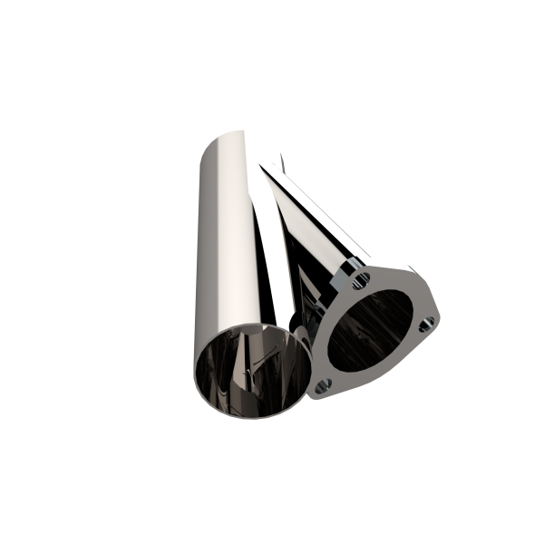 QTP 3in Weld-On QTEC Exhaust Cutout Y-Pipe - 0
