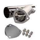 QTP 3in Weld-On QTEC Exhaust Cutout Y-Pipe-1