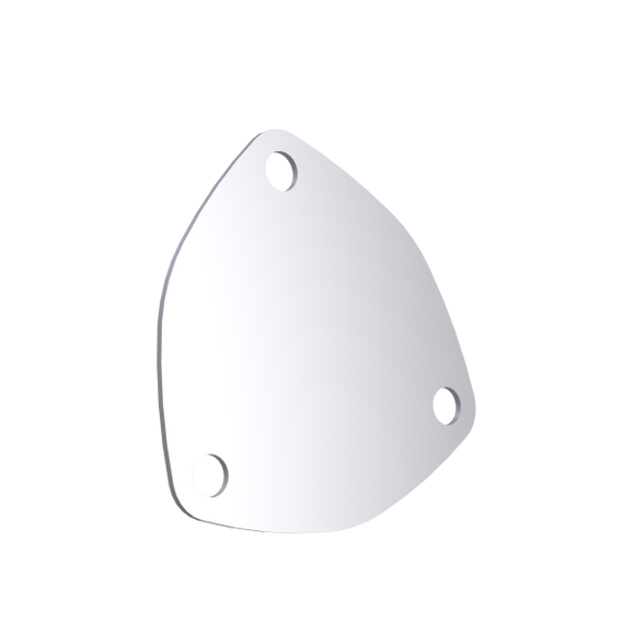 QTP 3in Bolt-On QTEC 3 Bolt Cover Plate