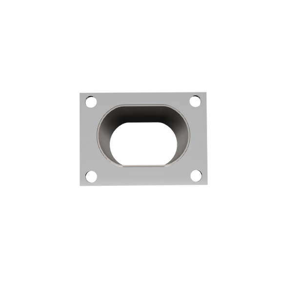 QTP 3in Weld-On QTEC Low Profile Conncetion Oval Tube Kit