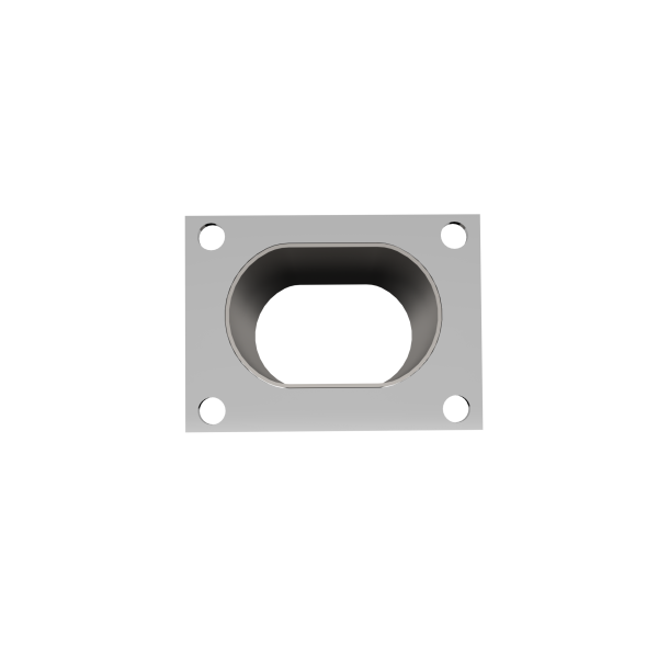 QTP 3in Weld-On QTEC Low Profile Conncetion Oval Tube Kit - 0