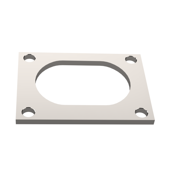 QTP Low Profile Weld-On QTEC Low Profile 4 Bolt Flange