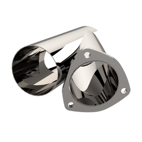 QTP 3.5in Weld-On QTEC Exhaust Cutout Y-Pipe - 0