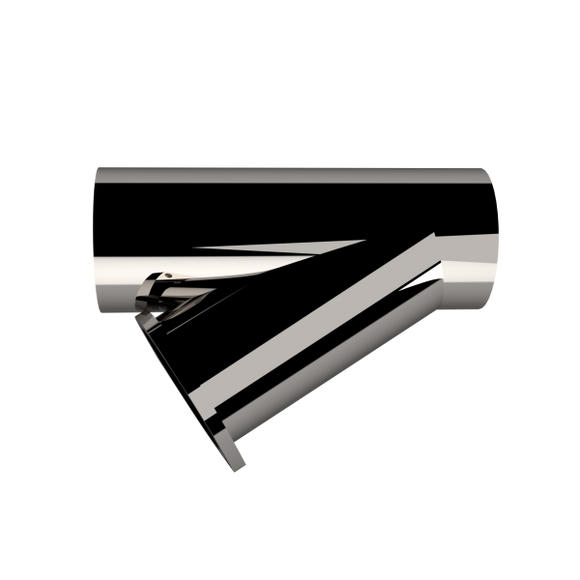 QTP 4in Weld-On QTEC Exhaust Cutout Y-Pipe