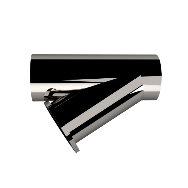 QTP 4in Weld-On QTEC Exhaust Cutout Y-Pipe