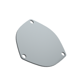 QTP 4in Bolt-On QTEC 3 Bolt Cover Plate