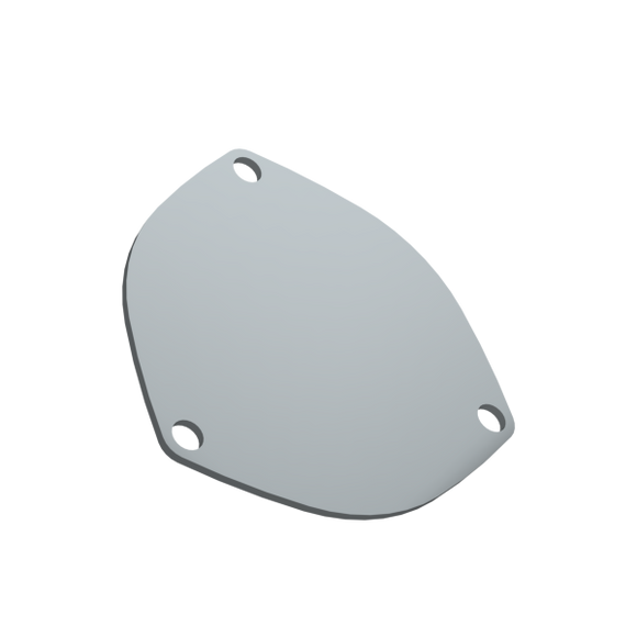 QTP 4in Bolt-On QTEC 3 Bolt Cover Plate