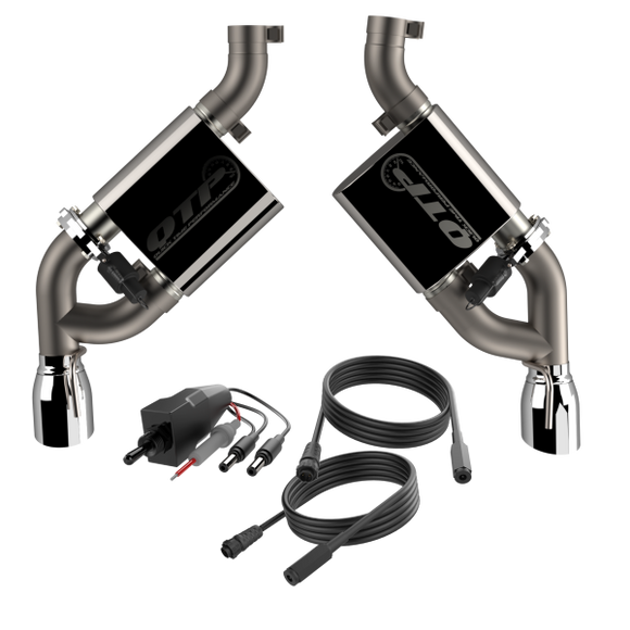 QTP 16-18 Chevrolet Camaro SS 6.2L 304SS Screamer Axle Back Exhaust w/4.5in Dual Tips