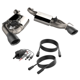 QTP 16-18 Chevrolet Camaro SS 6.2L 304SS Screamer Axle Back Exhaust w/3.5in Dual Black Tips