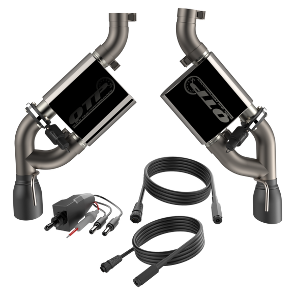 QTP 16-18 Chevrolet Camaro SS 6.2L 304SS Screamer Axle Back Exhaust w/3.5in Dual Black Tips